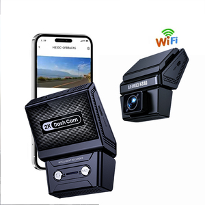 Caméra de tableau de bord 4G pour voiture, double objectif haute définition 2K avec GPS intégré, Wi-Fi, SOS, vision nocturne et enregistrement en boucle - Product Image 1