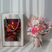 Lovebay Valentijnsdag Cadeau Handgemaakt Eeuwige Rozen Boeket Eeuwige Onsterfelijke Bloemen Natuurlijk Echt Bewaard Gebleven Bloemen Boeket