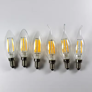 220V Decorative E12 Candelabra LED <strong>Bulbs</strong> Dimmable LED <strong>Chandelier</strong> <strong>Light</strong> <strong>Bulbs</strong> 4W Flame Tip Vintage LED Filament Candle <strong>Bulb</strong> - Product Image 1