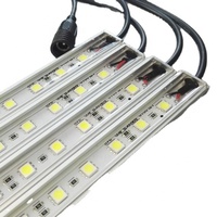 Barres lumineuses étanches 50 cm LED 12V pour bateau/caravane, KIT prêt pour le CAMPING avec adaptateur d'alimentation allume-cigare de véhicule 12V