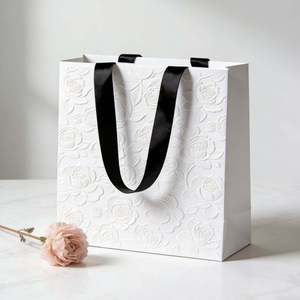 Custom Logo Kraft Paper Shopping Bags with Handles Eco-Friendly Durable for Retail Grocery <b>Takeaway</b> - Product Image 1