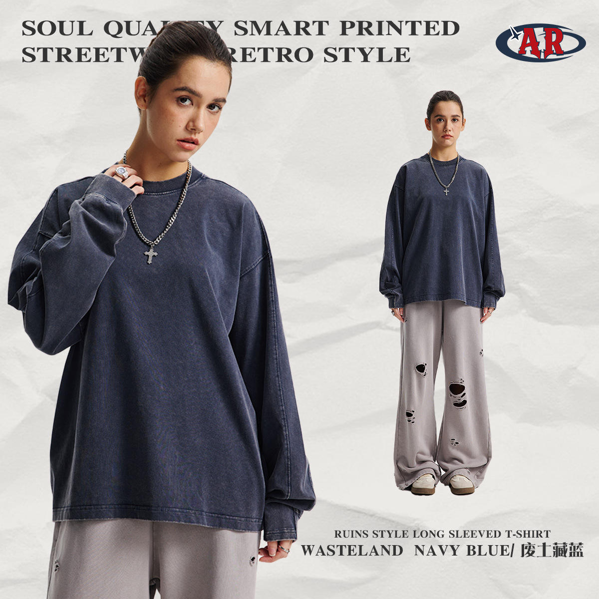 C10 T-shirt-Wasteland Navy