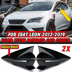 Par de Cubiertas para Espejos Retrovisores Laterales para SEAT Leon MK3 5F ST FR Cupra 2012-2019 - Product Image 1