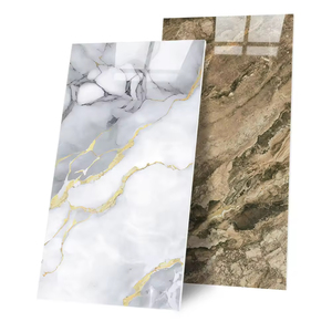 Panel <span class=keywords><strong>de</strong></span> PVC <span class=keywords><strong>con</strong></span> Diseño Moderno <span class=keywords><strong>de</strong></span> Mármol UV, Resistente al Fuego, Grosor Personalizado, Impermeable, para Interiores <span class=keywords><strong>de</strong></span> Hoteles, Hospitales y Hogares - Product Image 1
