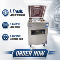 Machine de mise sous vide semi-automatique électrique 400TD haute puissance, écologique, certifiée CE, pour boissons, produits frais et viande de bœuf