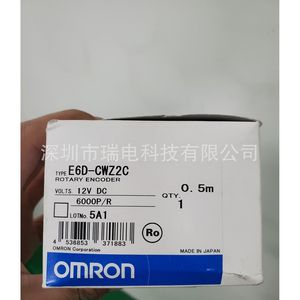 Codificador Rotatorio Omron E6D-CWZ2C 6000P/R 12V DC Tipo Incremental Instalación con Brida Hecho en Japón - Product Image 1