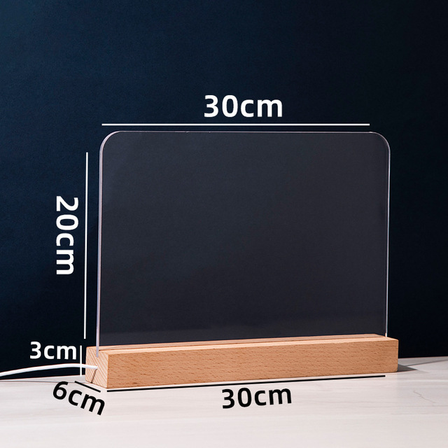 Acrylic Transparent Luminous Eco-friendly UV Printed Wall Mounted Photo Frame with LED Fluorescent Board for Desktop Use