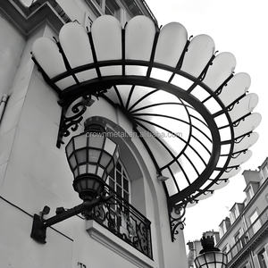 Auvent en fer pour l'extérieur, pare-soleil, protection contre la pluie et le soleil, planche de toit, fenêtre, balcon, protection contre la pluie - Product Image 1