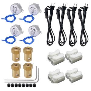 มอเตอร์ซิงโครนัส Tyc 4W 127V 3 รอบต่อนาที พร้อมสายไฟ สำหรับเครื่องหมุนแก้วน้ำ แกนหมุนขนาด 7 มม. - Product Image 1