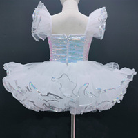 Tutu de ballet blanc de haute qualité pour filles, costumes de princesse pour fêtes, tenues de danse pour spectacles sur scène, vêtements de fantaisie pour enfants, Akzia