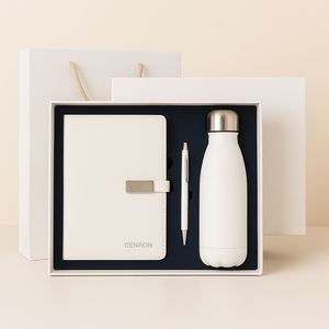 Custom Branding Notebook Pen Bottle Gift Collection, Red Blue White Grey <b>Orange</b> Corporate Gift Sets Wholesale - Product Image 6
