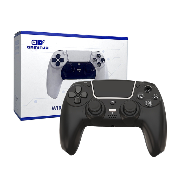GAMINJA Source Factory 3rd Party for PS5 Game Controller 6-Axis Hall-effect Joystick Double Vibration Motor Support OEM/ODM