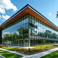 Bâtiment préfabriqué portable en structure métallique, structures en acier pour stand d'exposition mobile