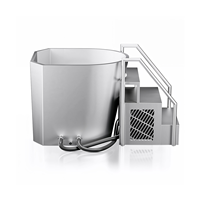 Baignoire de glace irrégulière en acier inoxydable de luxe Piscine plongeante froide Baignoire de récupération extérieure et intérieure durable pour athlètes et spa à domicile