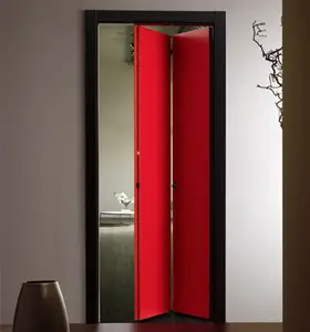 Bifold Modern House Home Wood Door Wood Veneer Painting Luxury Interior Wood Door
