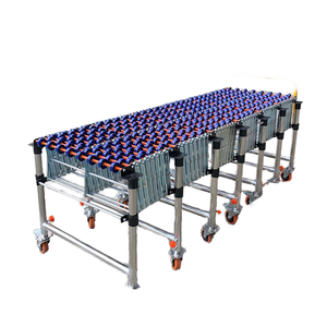 سرعة قابلة للتعديل تلسكوبية تحول عجلة التعامل مع قطعة أثرية لتفريغ/تحميل ناقل الفولاذ المقاوم للصدأ للناقل المستخدم - Product Image 1