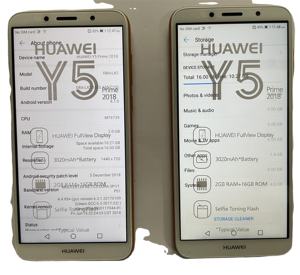 Telefono Cellulare <span class=keywords><strong>Y5</strong></span> Prime 2018 Originale Sbloccato Economico di Seconda Mano - Product Image 4