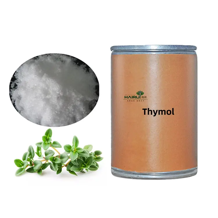 Đặc tính Thyme hương thơm Thymol tinh thể màu trắng hoặc bột với giá rẻ nhất giá số lượng lớn Thymol