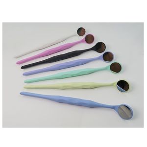 Espejo bucal dental colorido tratamiento de odontología espejo reflectante intraoral - Product Image 3