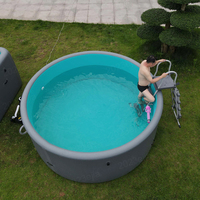 Piscine gonflable portable et pliable pour balcon/terrasse, rangement compact, piscine pour petits espaces