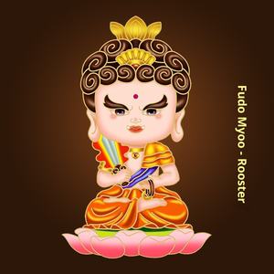 สติกเกอร์โทรศัพท์รูปสัตว์นักษัตร รูปปั้นพระพุทธรูปทองแดง ของมงคลทางศาสนา แม่เหล็กติดตู้เย็น รูปปั้นเทพผู้พิทักษ์ สติกเกอร์โทรศัพท์ - Product Image 4