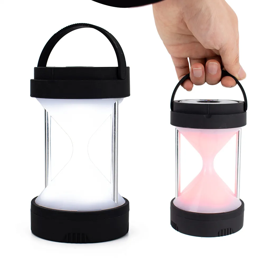 Hot sales emergency portable ABS tent lamp camping light with red flash solar LED lantern light