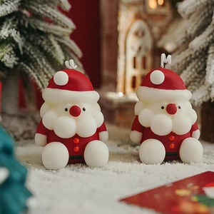Velas Aromáticas de Cera de Soya Premium con Aroma Navideño de Santa Claus, Decoración Festiva Hecha a Mano para el Hogar, Experiencia Olfativa, Regalo - Product Image 2