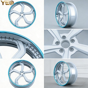 Jantes forgées en alliage d'aluminium poli sur mesure, à profil profond, 18-<span class=keywords><strong>24</strong></span> pouces, <span class=keywords><strong>5</strong></span> branches, deux pièces, neuves, avec ET 25mm/30mm pour Chevrolet - Product Image 6