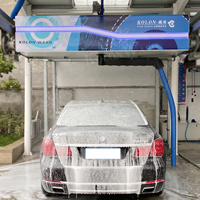 24H Sans surveillance humaine 360 °   Machine de lavage de voitures en libre-service sans contact à bras rotatif avec système de recyclage de l'eau