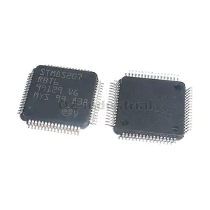 QZ Original IC MCU 8BIT 128KB FLASH LQFP64 Mikro controller IC STM8S207 STM8S207RBT6