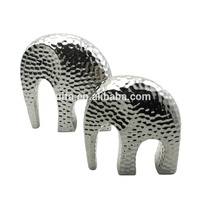 Joli accessoire de table de décor d'éléphant d'or en céramique de style pour la décoration de maison et de jardin