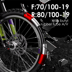 Moto tout-terrain électrique HEZZO D6 PRO 72V 13000W 90km/h, étanche, batterie lithium puissante, 400-600cc, fabriquée en Guangdong, UE/US - Product Image 5