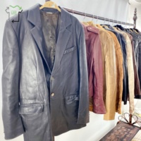 Chaqueta de Cuero de Segunda Mano Yijiayi, Abrigo de Cuero para Hombre, Estilo Retro Americano Vintage, Cremallera de Alta Calidad, Ropa Usada en Fardos