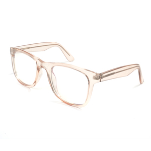 Monturas Ópticas Cuadradas de Cristal Rosa Transparente de Lujo para Hombre y <span class=keywords><strong>Mujer</strong></span>, Ligeras, para Lentes Graduadas, Venta al Por Mayor, OEM - Product Image 2