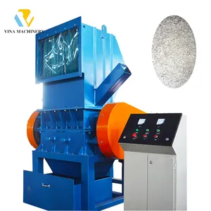 Waste plastic recycling machine / plastic bottle crusher film crushing machine