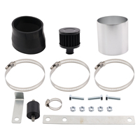 Kit de Filtro de Admisión de Aire Frío Universal AOSU de 3 Pulgadas, Color Negro, Sistema de Inducción de Alto Flujo y Rendimiento con 1 Año de Garantía para la Mayoría de los Autos