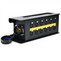 Boîtier de scène 12 canaux avec interface de câble audio multipaire XLR femelle 12 voies pour spectacles sur scène
