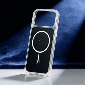 Étui de téléphone magnétique noir pour <span class=keywords><strong>iPhone</strong></span> 16, 15, 14, <span class=keywords><strong>Pro</strong></span> Max Plus. Ajoutez une plaque en fer pour transformer instantanément votre appareil en série 17. - Product Image 1