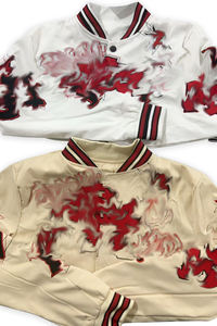 春秋女装短裤套装刺绣裁剪夹克和短裤搭配2件套性感Y2k两件套女装 - Product Image 2