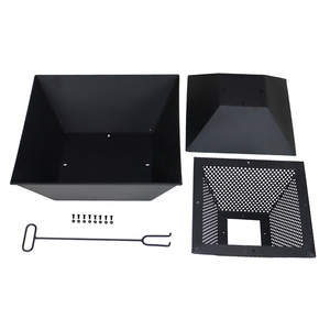 Quadrato contemporaneo esterno in metallo <span class=keywords><strong>camino</strong></span> a forma di tazza di design più barbecue con <span class=keywords><strong>legna</strong></span> o carbone di <span class=keywords><strong>legna</strong></span> in giardino - Product Image 5