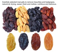 Raisins secs de qualité supérieure en vrac, raisins secs naturels sucrés et colorés, rouges, noirs, dorés, blancs, verts