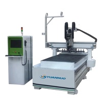 Routeur CNC YN 1325 Atc à changement d'outils automatique pour la découpe et la gravure CNC dans l'industrie du meuble et l'acrylique PVC