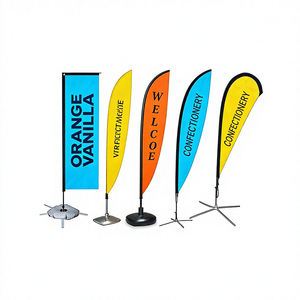 Drapeau publicitaire en forme de goutte d'eau pour événements extérieurs, décoration de maison ouverte, vente, promotion de restaurant, roadshow, plage - Product Image 3