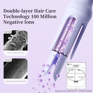 Rizador <span class=keywords><strong>de</strong></span> Pelo <span class=keywords><strong>de</strong></span> Alta Calidad <span class=keywords><strong>de</strong></span> 32 mm con <span class=keywords><strong>Ondas</strong></span> <span class=keywords><strong>de</strong></span> <span class=keywords><strong>Sirena</strong></span>, Iones Negativos, Ranura Doble, Eléctrico, para el Hogar y Hoteles - Product Image 5