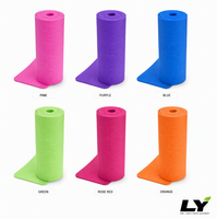 Tapis de yoga en PVC 173x61cm 6mm, tapis d'exercice antidérapant pour yoga, plank, danse, gym à domicile, débutant