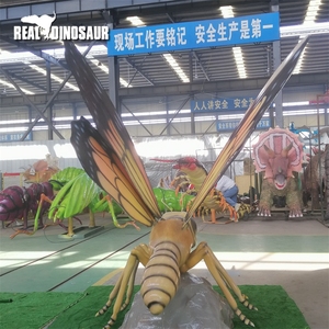 Modelo de Insecto, Libélula, Escultura Metálica para Uso en Interiores/Exteriores en Zoológicos, Jardines Botánicos, Centros Comerciales y Parques de Aventuras - Product Image 3