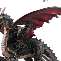 1 pièce Mini figurines de dragon rétro 22 cm, figurines portables en plastique souple, jouets pour enfants, pour cadeaux d'anniversaire et cadeaux promotionnels