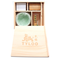 Bol et fouet à matcha réutilisables Newell, fouet en bambou artisanal doré de qualité supérieure, ensemble traditionnel Chashaku avec boîte en bois