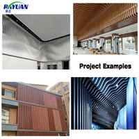Fachada de Tubo Cuadrado de Aluminio Especificada por Arquitectos, Revestimiento Exterior Lineal Decorativo para Edificios de Exposiciones Públicas