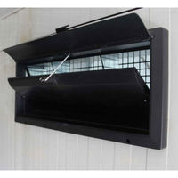 Nouveau Muhe entrée d'air électrique PP/plastique ferme bétail volaille serre Ventilation fenêtre manuel automatique 1 an de garantie